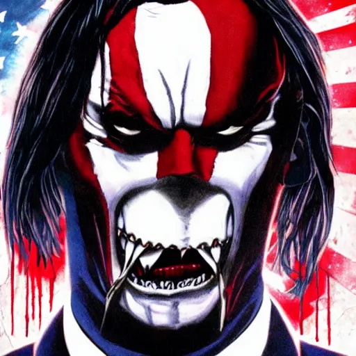 Prompt: Morbius as The American Psycho