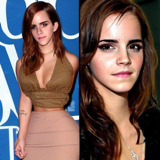 Image similar to emma watson mixed with kim kardashian