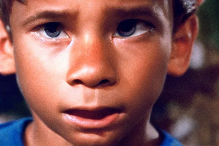 Image similar to a cinematic headshot portrait of a boy in the movie jumanji, film still, cinematic, movie still, dramatic lighting, 1 6 : 9 ratio