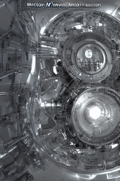 Image similar to hadron antimatter vacuum reactor, cinematic, 4 k, god rays, highly detailed,