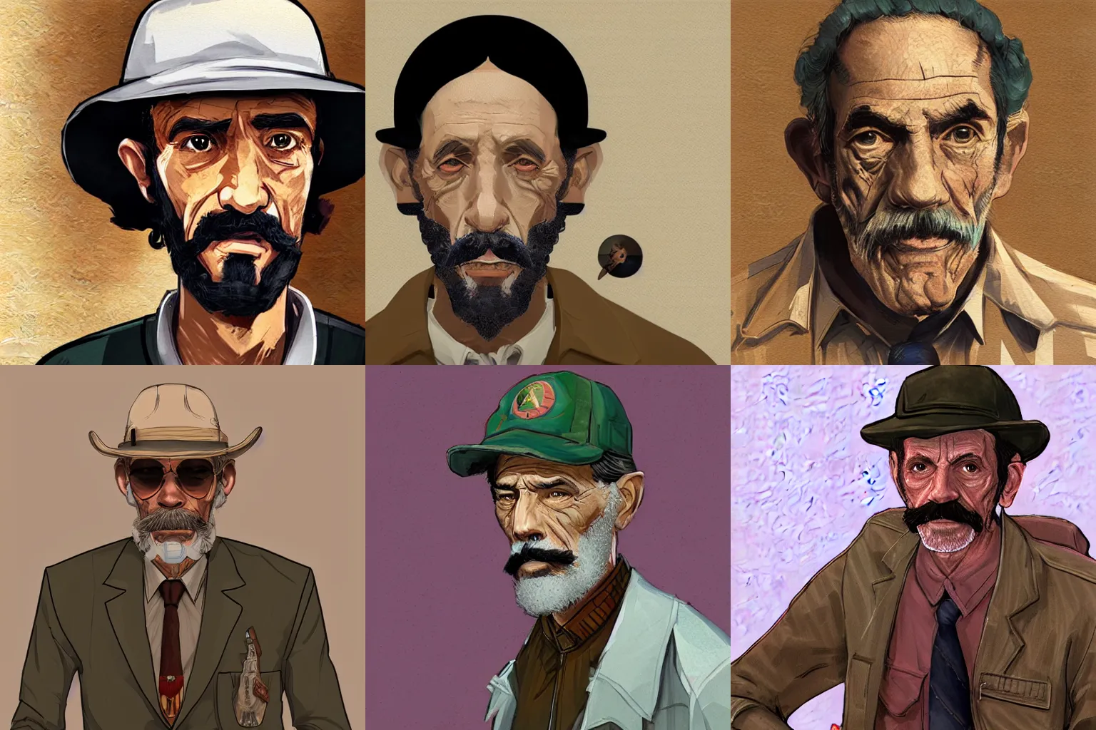 Prompt: Don Ramon portrait in Disco Elysium, Disco Elysium style, Don Ramon, simple, concept art