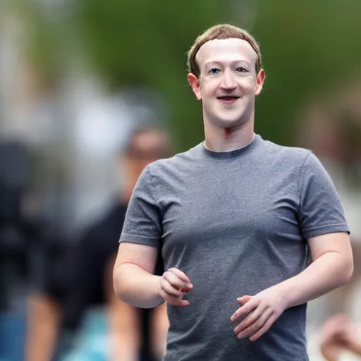 Image similar to mark zuckerberg taking off his human disguise