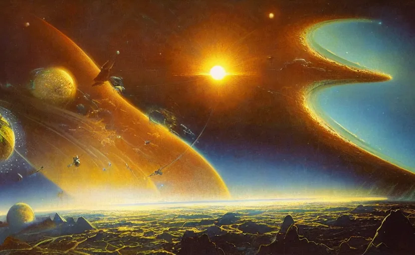 Image similar to the emergence of the expanding worlds by bruce pennington