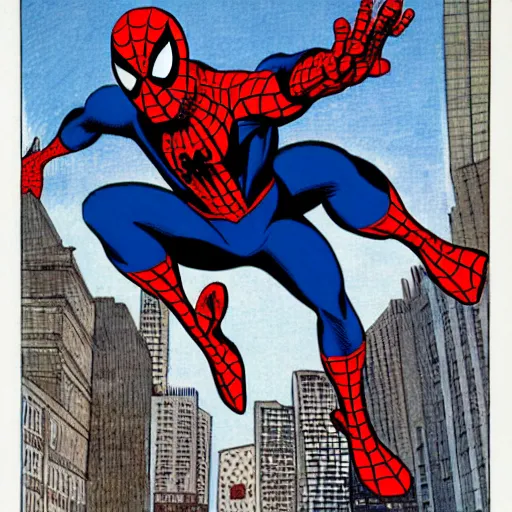 Image similar to spider - man by steve ditko