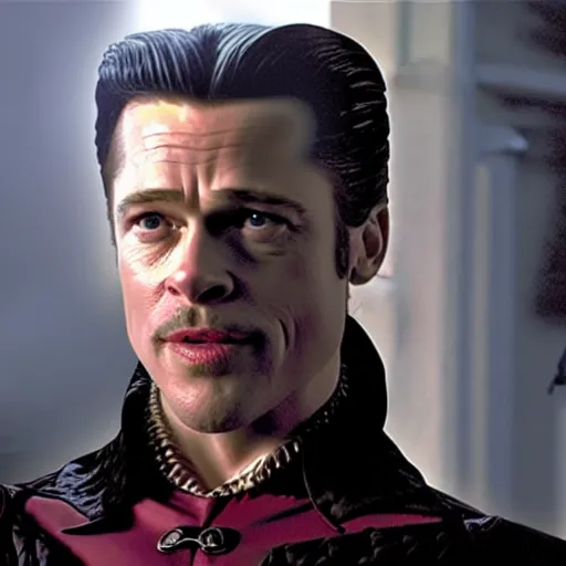 Prompt: brad pitt as dracula