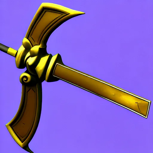 Image similar to Polearm, pike, 3D render, fantasy weapon