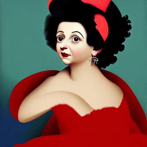 Prompt: portrait ofBetty Boop, expressive pose, highly detailed, digital painting, smooth, sharp focus, by Jean Auguste Dominique Ingres