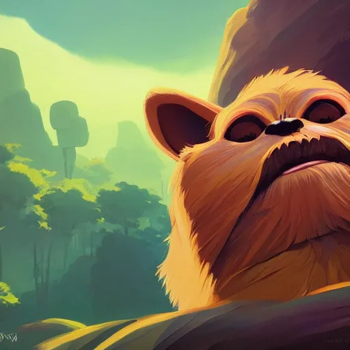 Image similar to face icon stylized minimalist ewoks, loftis, cory behance hd by jesper ejsing, by rhads, makoto shinkai and lois van baarle, ilya kuvshinov, rossdraws global illumination