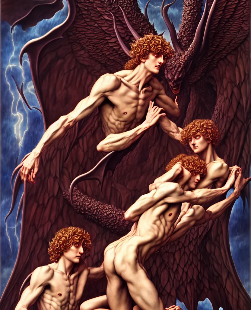 Prompt: devilman, by evelyn de morgan, hd, hyper detailed, 4 k, depth perception, depth of field, neo - gothic, gothic. art by wojtek siudmak, masterpiece