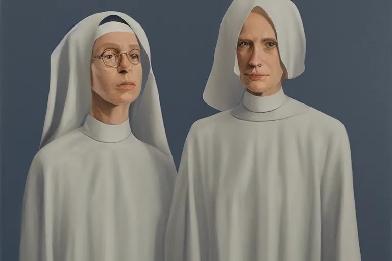 Image similar to nun portrait artwork by tim eitel
