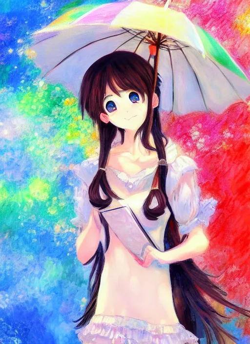 girl, sun, storybook illustration, - AI Photo Generator - starryai