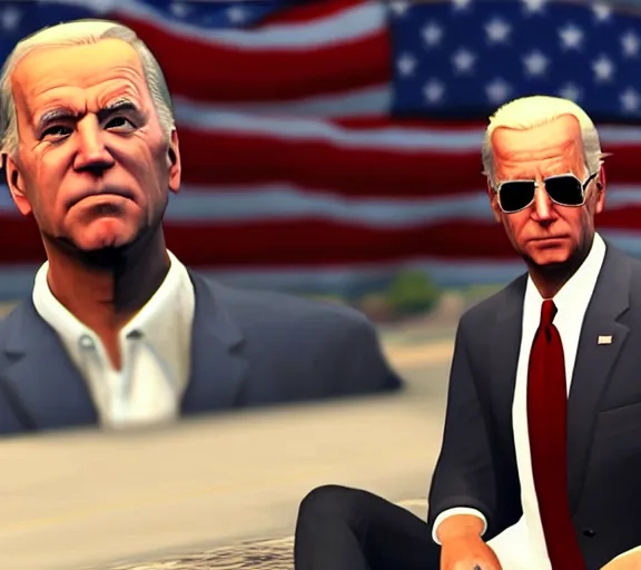 Image similar to joe biden in gta v