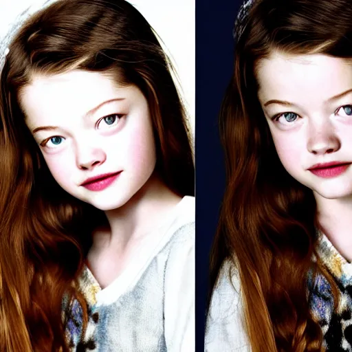 Image similar to aesthetic portrait of mackenzie foy