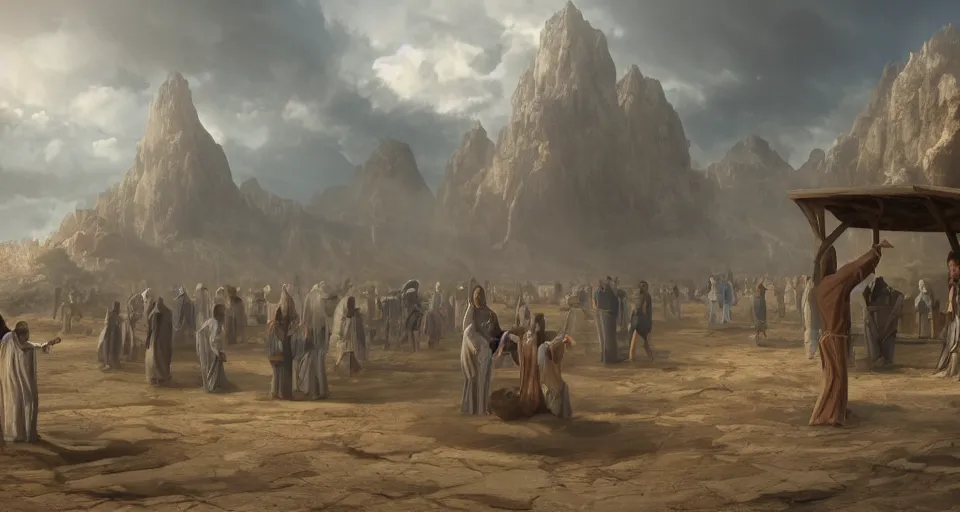 Prompt: jesus whips and nae naes, matte painting, concept art