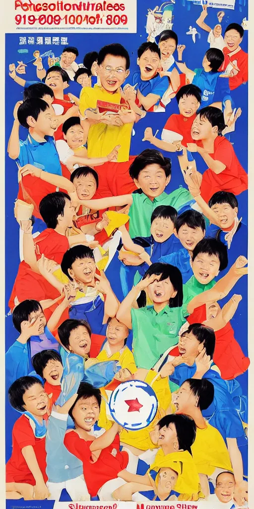 Prompt: 1 9 9 0 s singaporean public education poster