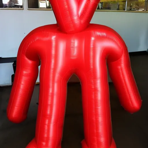 Prompt: an Inflatable human