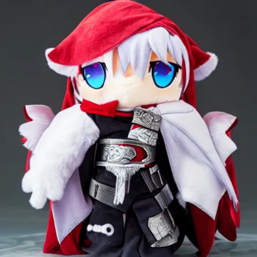 Image similar to cute fumo plush of the tyrant king who none dare oppose, anime character