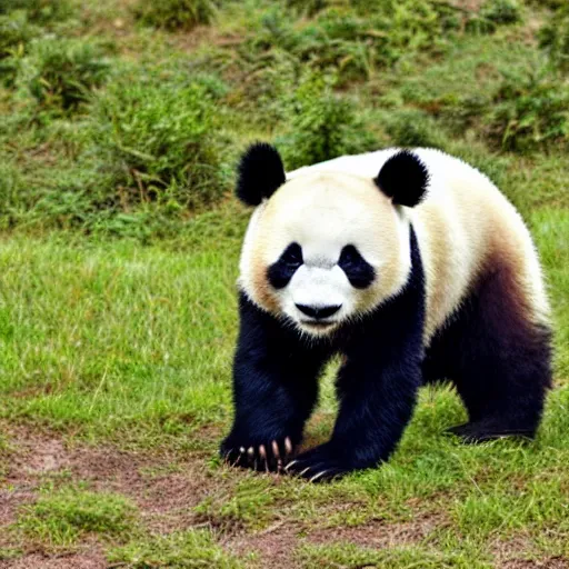 Prompt: a panda pear
