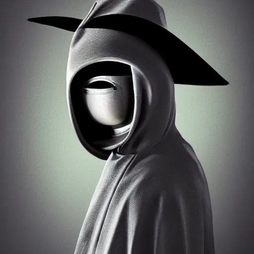 Prompt: plague doctor as a teenager. extremely lush lifelike detail. award - winning digital art by ansel adams, alan lowmax, steichen. surreal scientific photoillustration, artstation, shutterstock polycount contest winner, biomorphic. child larva plague doctor