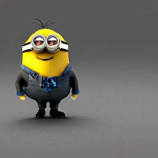 Image similar to Ripped minion, sharp focus