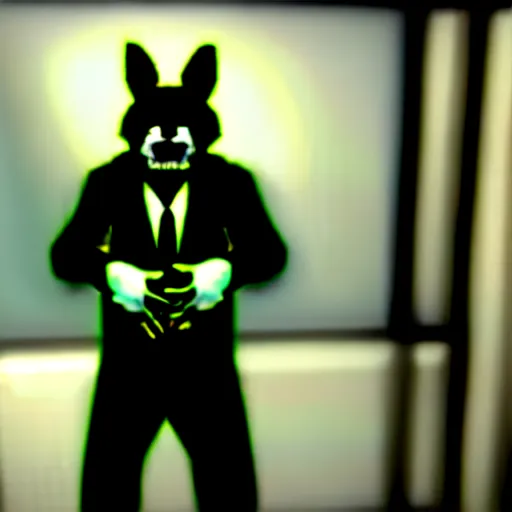 Image similar to screenshot from the pc game payday 2 ( max settings ) demonstrating the fursuit unlock