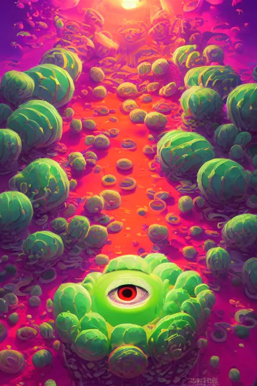 Image similar to roots cactus sushi cristal smurf ghost creature animal sushi cristal very big eye roots cactus elemental flush of force nature micro world fluo fishscale, behance hd by jesper ejsing, by rhads, makoto shinkai and lois van baarle, ilya kuvshinov, rossdraws radiating a glowing aura global illumination ray tracing hdr