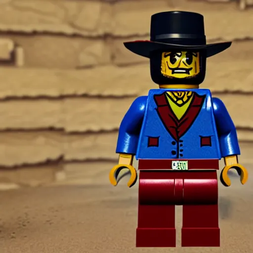 Image similar to Red Dead Redemption 2 in Lego