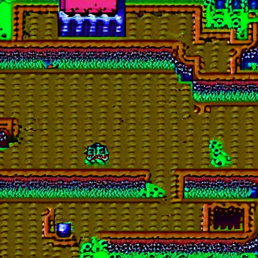 Prompt: isometric jrpg snes video game, magical ancient misty forest map, in the style of chrono trigger and the legend of zelda, detailed hd screenshot