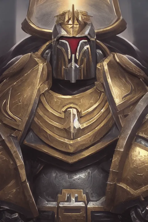 Image similar to armor portrait heros warhammer 4 0 k horus heresy fanart - the primarchs emperor by johannes helgeson animated with vfx concept artist & illustrator global illumination ray tracing hdr fanart arstation zbrush central hardmesh 8 k octane renderer comics stylized