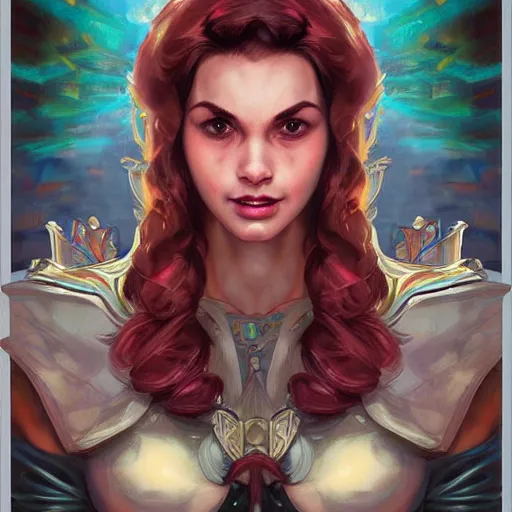 Prompt: character concept, portrait, symmetrical head - on centralized, mario. detailed, high quality, dynamic lightning, fantasy, scenematic. artwork by artgerm, wlop, alex ross, greg rutknowski, alphonse mucha