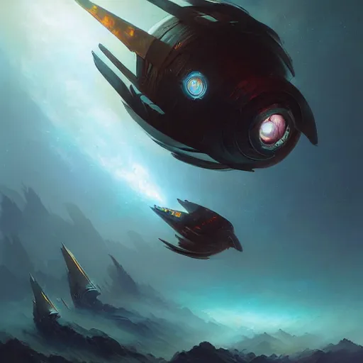 Image similar to dwarf spaceship sci - fi art style stars planets made by ivan aivazovsky, peter mohrbacher, greg rutkowski volumetric light effect broad light oil painting painting fantasy art style sci - fi art style realism premium prints available artwork unreal engine