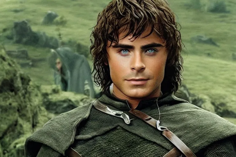 Image similar to zac efron in lord of the rings