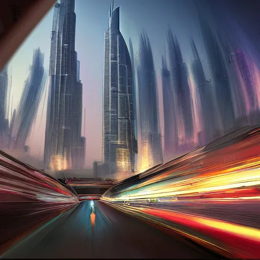 Image similar to gta : dubai, by andree wallin