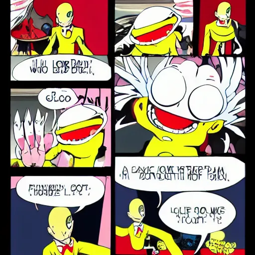 Image similar to Saitama as the cuphead boss