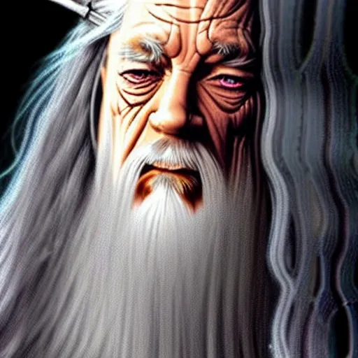 Image similar to a female version of gandalf, gandalf as a woman