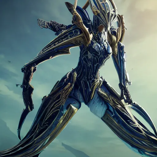 Image similar to high quality bug pov of a highly detailed beautiful Giant valkyr prime female warframe, preparing to step on you, unaware of your existence, sharp claws, bug pov shot, highly detailed art, epic cinematic shot, realistic, professional digital art, high end digital art, furry art, DeviantArt, artstation, Furaffinity, 8k HD render, epic lighting, depth of field