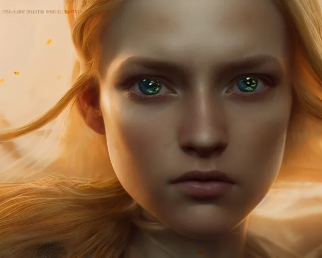 Prompt: epic cinematic shot of beautiful scandinavian princess with symmetrical face stunning eyes and long blonde dodging bullets in matrix bullettime, weta disney pixar, hi - fructose, decadent highly - detailed digital painting, golden ratio, octane render, artstation, cinematic composition, smooth, sharp focus, artgerm, mucha, loish, wlop hdr