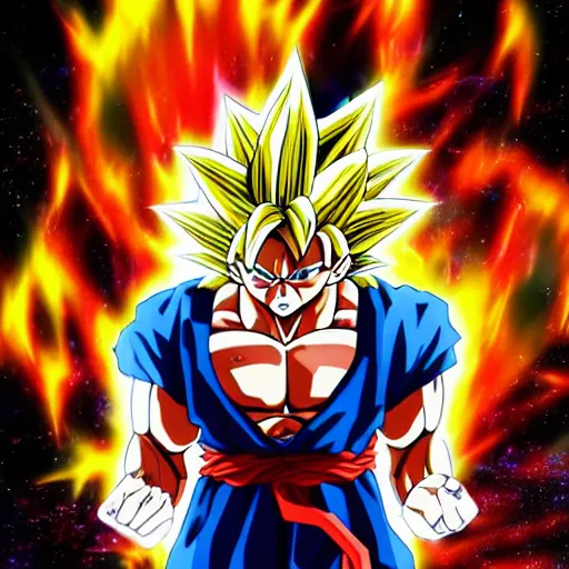 Image similar to among us with goku drip, 4 k