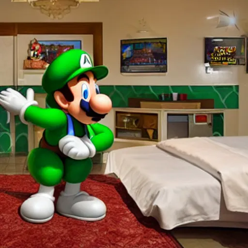 Image similar to mama luigi, hotel mario