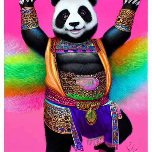 Skinny Panda Gráfico por ProcreationMindless · Creative Fabrica