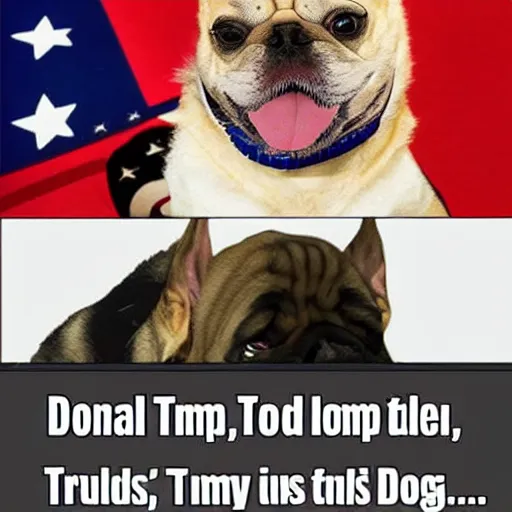 Image similar to donald trump as a dog