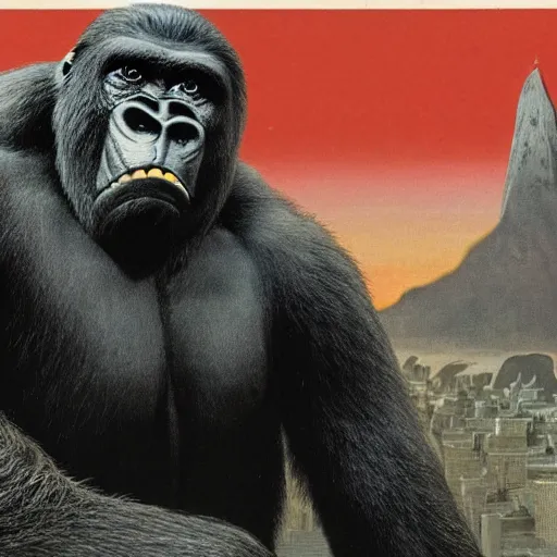 Image similar to cutaway view of king kong