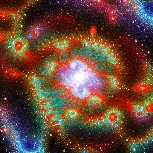 Image similar to fractal galaxy