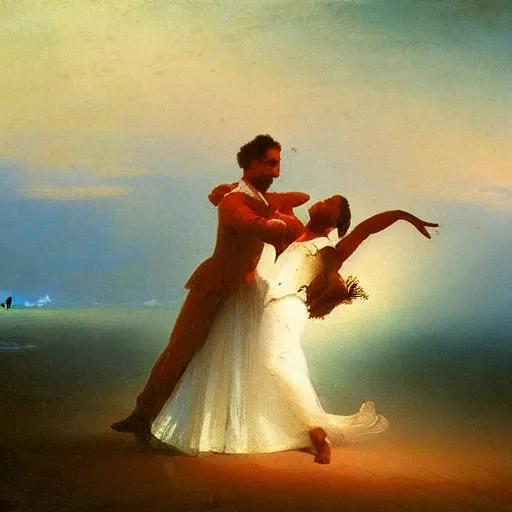 Prompt: dancers by ivan aivazovskya