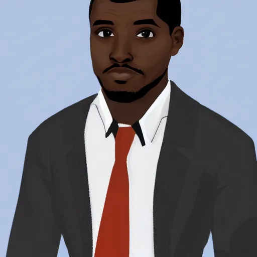 Image similar to grand theft Auto profile picture of a black male data scientist