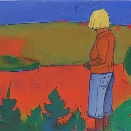 Prompt: art by Tom hammick