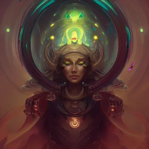 Image similar to portrait of a beautiful cybernetic emanation, by pete mohrbacher and artgerm and wlop, digital art, highly detailed, intricate, fantasy, mystical, Trending on Artstation HQ, deviantart, unreal engine, 4K UHD image