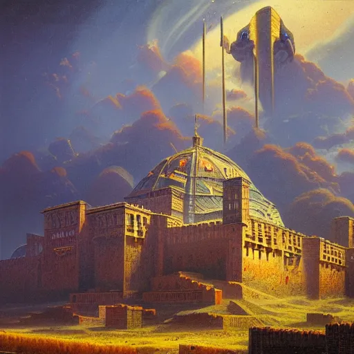 Image similar to menacing secrets of house medici in the style of bruce pennington and jeff easley, 8 k resolution