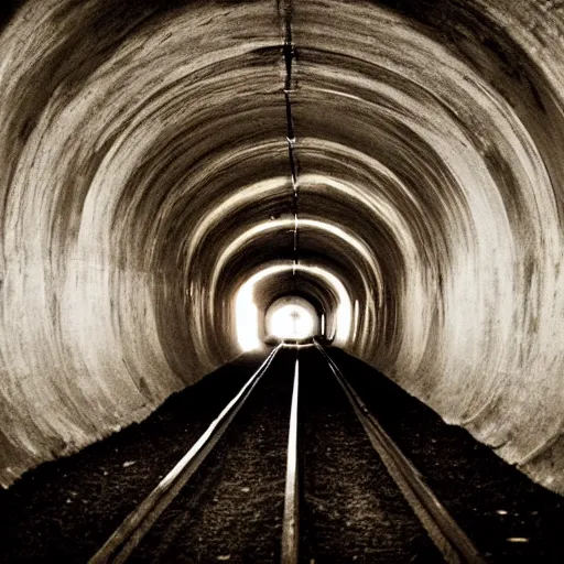 Image similar to photo of a creepy tunnel