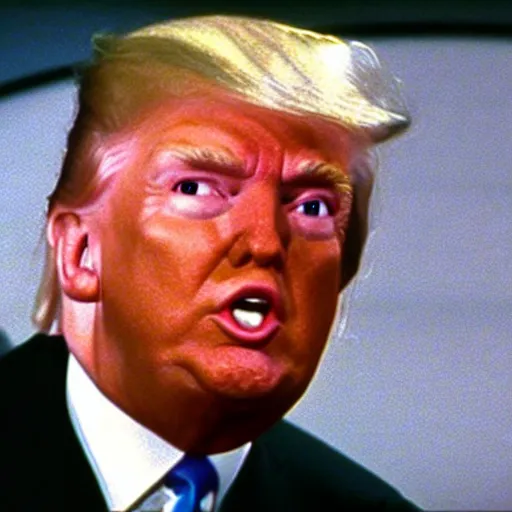 Image similar to A still of Donald Trump in the Star Trek(1966),realistic,detailed,close up